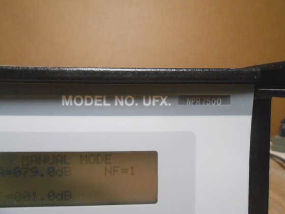 NOISE/COM MODEL NO. UFX. NRP7500