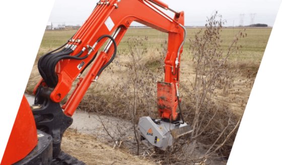 油圧ショベル用草刈機PMM/HY