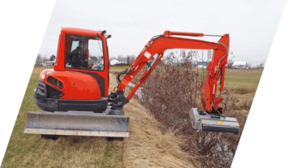 油圧ショベル用草刈機PMM/HY