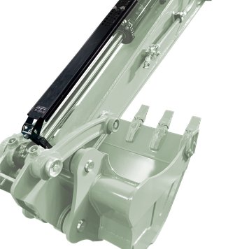 重機用シリンダー保護カバー「バケガード」4t(0.16㎥)対応