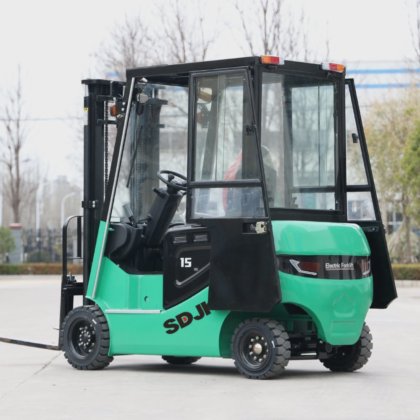 1 トン 1.5 トンの電動フォークリフトミニ小型電動ホイールフォークリフト 添付価格あり