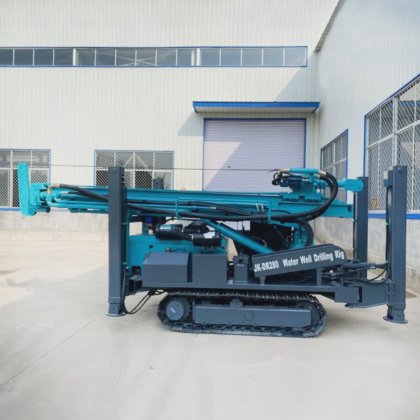 クローラータイプ 300m 深さ油圧ロックボアホール掘削井戸 掘削リグ