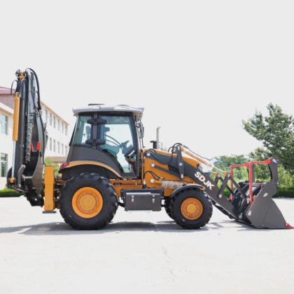 Sdjk 4 輪駆動新型バックホーおよびローダ・トラクタ、バックホー・ローダ・ジョイスティック 4X4 トラクタ・バックホー販売用