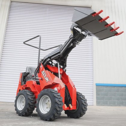 Sdjk 工場ホイールスキッドステアローダ中国メーカースキッドステア ローダ建設機械小型スキッドステアローダ