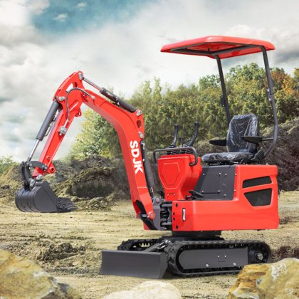 中国工場価格小型ミニ油圧ショベル販売用ホットセール ホールセール最小地球移動機械けん引式バックホーローダレトロ 1ton ミニ油圧ショベル