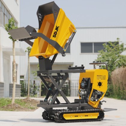 無料配送ミニダンパー自動ロード採用エージェント小型クローラー ダンパー油圧ダンプトラック自動ミニダンパー 500kg