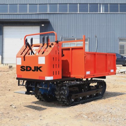 恐れていない小型クローラーダンプトラック 急な斜面を登る