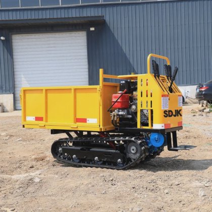 恐れていない小型クローラーダンプトラック 急な斜面を登る