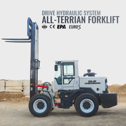 中国のサプライヤ油圧 3 ~ 5 トンのラフテレインフォークリフト販売