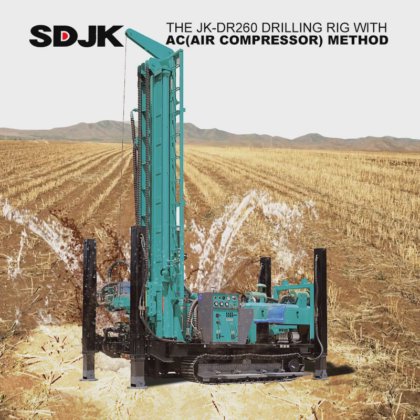 掘削機／ 200 m 深ディーゼル井戸掘削リグ