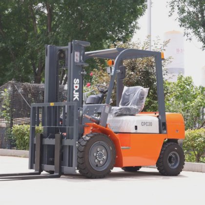 ホットセリングポータブルディーゼルフォークリフト 3 トン高効率新型 フォークリフト 5