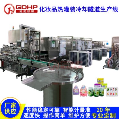 汽车香膏热灌装冷却套标生产线