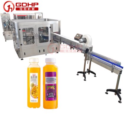果汁饮料气洗瓶灌装旋盖气洗洗瓶灌装机旋盖生产线
