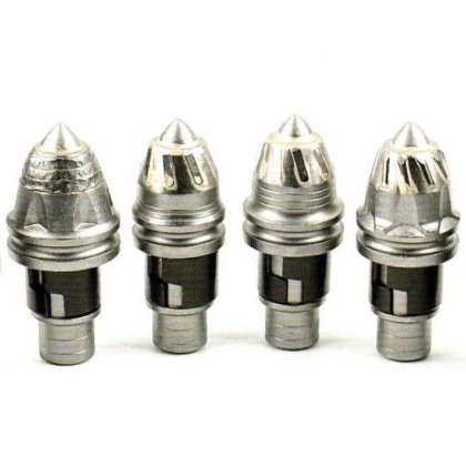 硬质合金地基钻具 建筑打桩工具磨损部件 旋挖钻机圆柄螺旋钻斗弹头