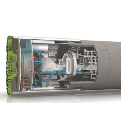 用于隧道施工的 1800mm 泥浆平衡顶管机