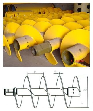 用于打桩的 400-1000 毫米长钻孔螺旋钻机