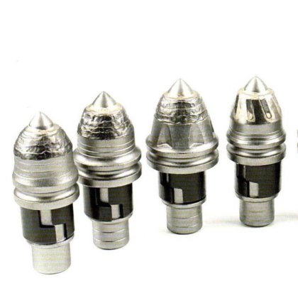 贝特克钻头基础中等硬度岩石钻斗圆柄凿齿旋转凿镐