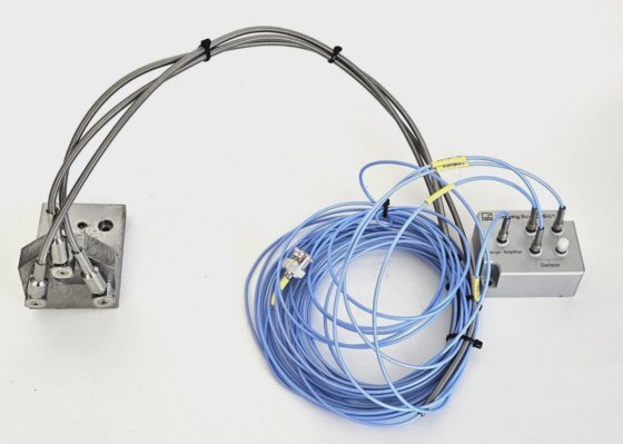 HBM CSB4/1 Summing Box + 3x CFT / 5kN Piezoelectric Force Transducers ...