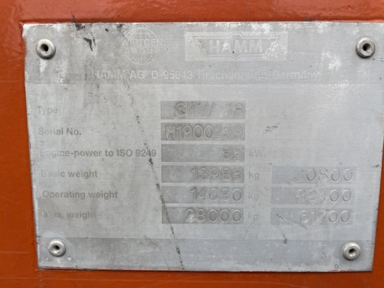 2008 Hamm GRW 18