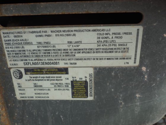 2014 Wacker Neuson LTN6L