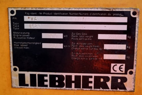 2020 Liebherr L580