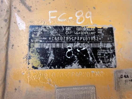 2012 Caterpillar 785C