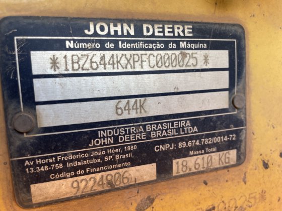 2016 John Deere 644K