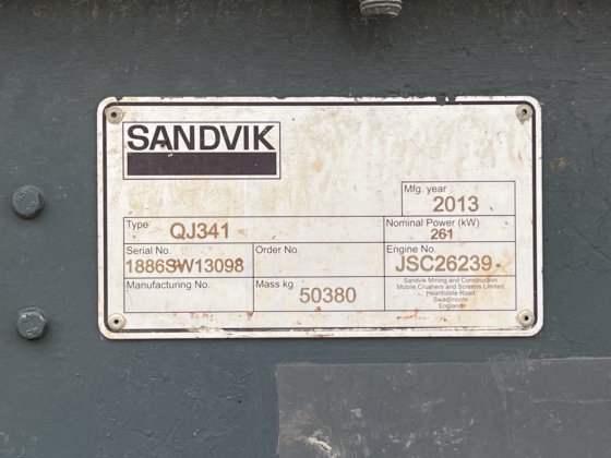 2013 Sandvik QJ 341