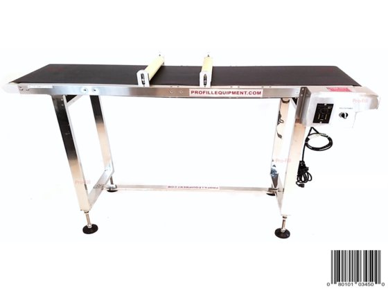 Pro-fill Black Belt Conveyor With