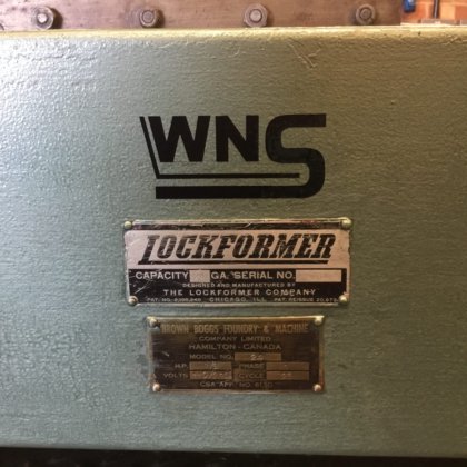 WNS LOCKFORMER Compact 24swg 匹兹堡锁式滚塑机