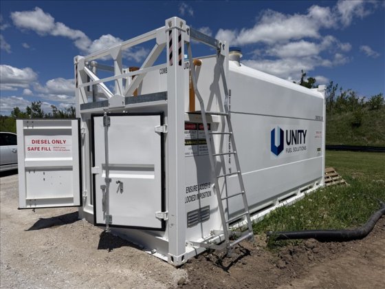 Unity Fuel Solutions bulk Storage tank in Shanty Bay, Ontario, Canada