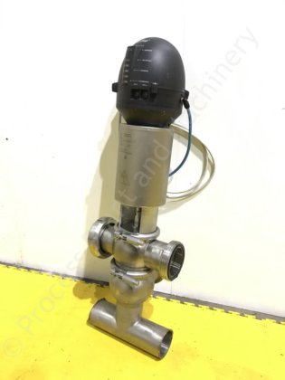 2016年 2.5インチ 4ポート アルファ・ラバル製アクチュエーターバルブ ThinkTop付き