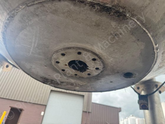 20,000 升不锈钢夹套巧克力罐，带全扫式搅拌机