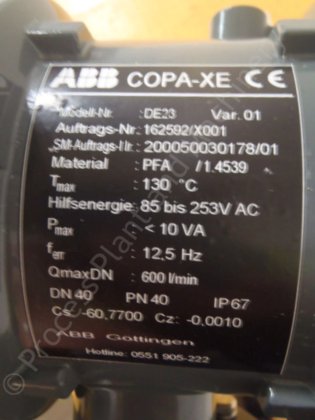 ABBモデルDE23フローメーター