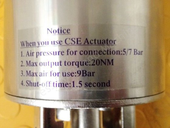 Válvula borboleta acionada em aço