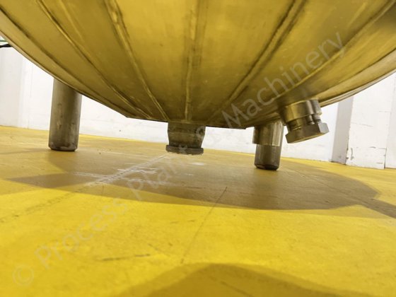 2012 500 升不锈钢夹套罐（带刮削表面门式搅拌器