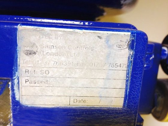 電空ポジショナー付き2インチサムソングローブ弁