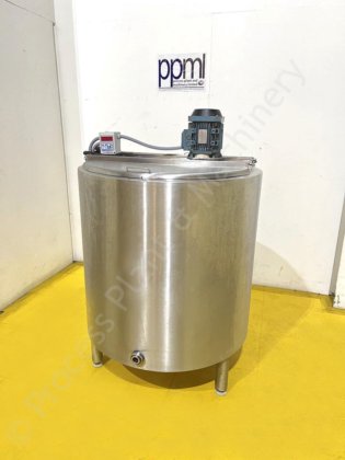 トップマウントパドルミキサー付き500Lステンレススチールジャケットタンク