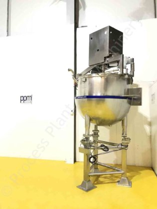 トップマウント型フルスイープスクレイプサー付き750L BCHジャケットタンク