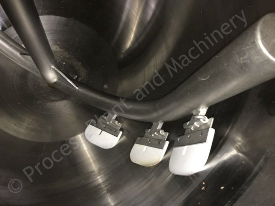 トップマウント型フルスイープスクレイプサー付き750L BCHジャケットタンク