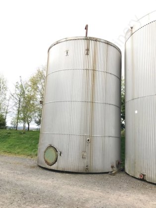 60,000升低碳钢保温和包覆储存仓