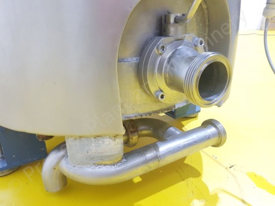 500Lステンレススチールジャケット式チーズタンク、プレスシステム一体型