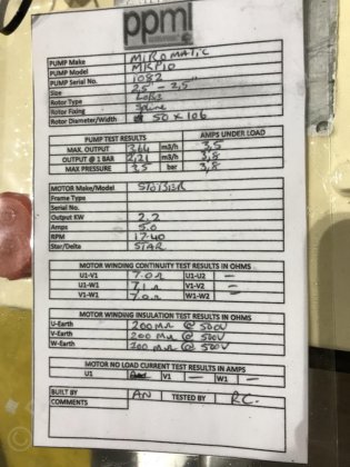 Bomba de lóbulo positivo Miromatic