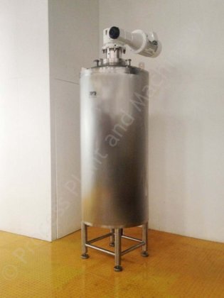 750升斯坎尼玛不锈钢夹套式水箱,带刮削表面混合器