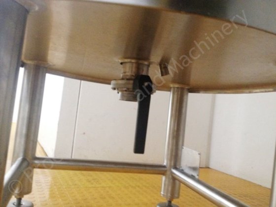 750升斯坎尼玛不锈钢夹套式水箱，带刮削表面混合器