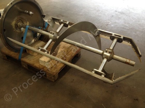 750升斯坎尼玛不锈钢夹套式水箱，带刮削表面混合器