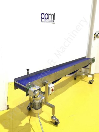 2.8m長ステンレススチールモジュラーベルト駆動式移動式コンベア