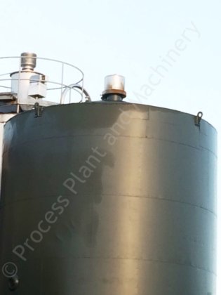90,000升（20,000加仑）不锈钢绝缘和包层液体储存仓