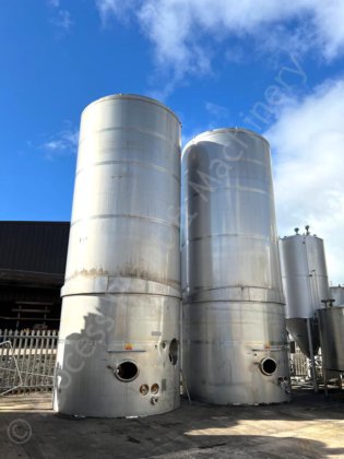 60,000Lステンレス製断熱クラッド液体貯蔵タンク