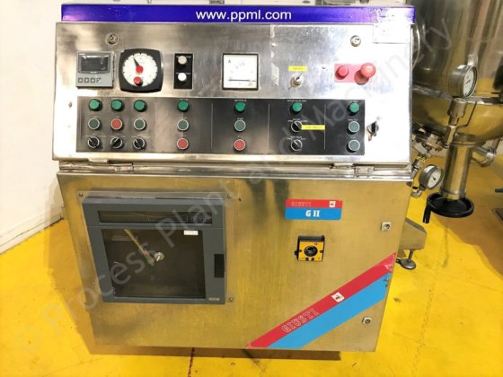 120 Ltr Giusti Jacketed加工罐，侧入式刮削表面过度混合。